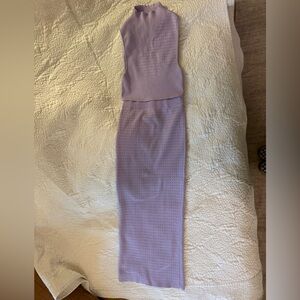 Victor Glemaud Lavender Knit Set (Top + Skirt) XS – Easter Chic